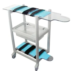 Chariot de préparation amagnétique pédiatrique compatible IRM