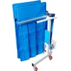 Chariot de rangement mobile pour bavolet Multiflex et accessoires permettant de recevoir le clameau