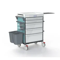 Chariot de soins MODALLI façade 600 mm 9 glissières - équipé V3