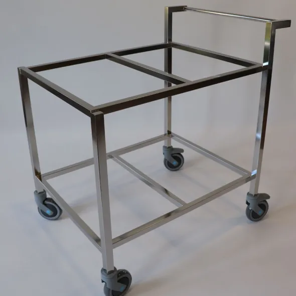 Chariot double - pour bac 600 x 400 mm
