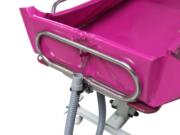 Chariot douche à hateur variable hydraulique Pour espaces éxigus