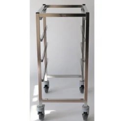 Chariot 4 niveaux de glissières espacées de 155 mm - pour bac 530 x 325 mm