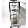 Chariot - 4 niveaux de tablette inox - 310 mm