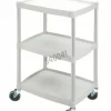 Chariot polyvalent gris clair 3 plateaux 485 x 365 x H800 mm