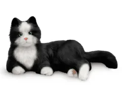 Chat interactif Réglisse - noir et blanc