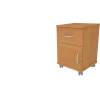 Chevet Catoni Classic bas - 1 tiroir et 1 porte charnières à gauche