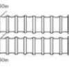 Circuit patient adulte double branche intérieur lisse, 22mm de diamètre, longueur de 1.6m, lot de 12