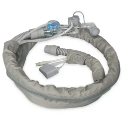 Circuit patient réutilisable, avec capteur de débit et câble, avec mesure du CO2 intégrée, longueur de 2 m