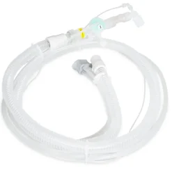 Circuit patient à usage unique, avec capteur de débit, avec mesure du CO2 intégrée, longueur de 2 m