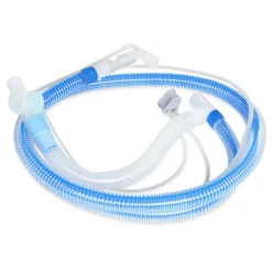 Circuit patient à usage unique, avec capteur de débit, sans mesure du CO2, espace mort réduit, longueur de 2 m