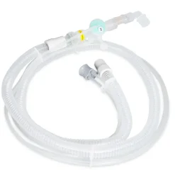 Circuit patient à usage unique, avec capteur de débit, sans mesure du CO2, longueur de 2 m