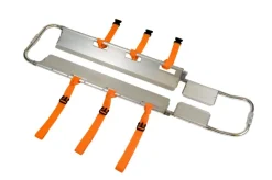 Civière de relevage S-Light - 170 kg - aluminium anodisé - 3 sangles de maintien 2 parties