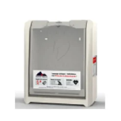 Coffre extérieur blanc, système de thermorégulation, alarme sonore et visuelle, flash LED, rétroéclairage, 220V