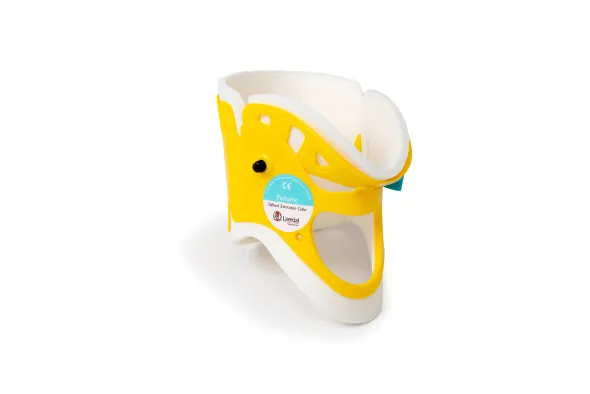 Collier cervical mono-pièce - usage unique - Stifneck Pediatrick - 4 à 10 ans - étiquette bleu clair