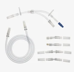 Connecteur Y avec ligne d'extension et adaptateurs - carton de 8 unités