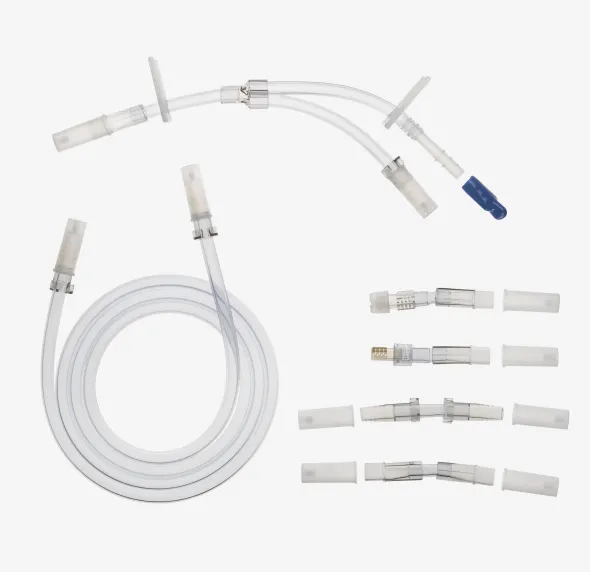 Connecteur Y avec ligne d'extension et adaptateurs - carton de 8 unités