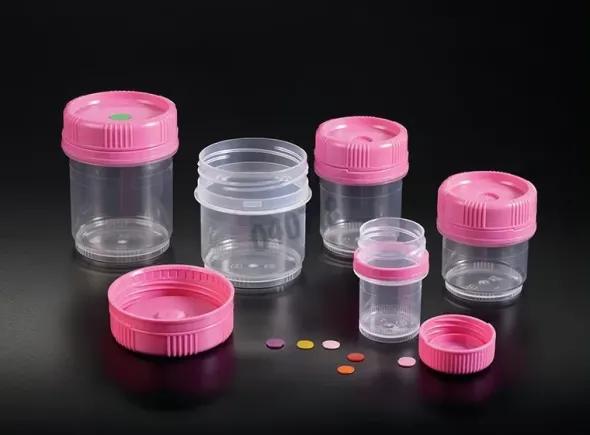 Conteneur PP avec languette de fermeture intégrée 60 ml x 500