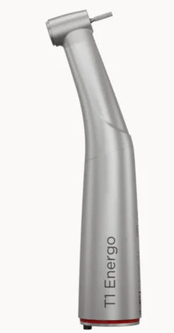 Contre-angle bague rouge avec lumière T1 energo 1:5 L? stérilisable, thermo désinfectable, en titane