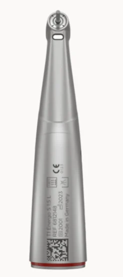 Contre-angle court bague verte avec lumière T1 energo S 5:1 L? stérilisable, thermo désinfectable, en titane