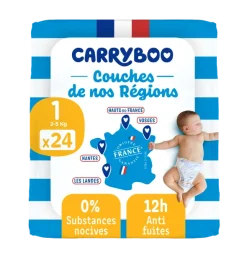Couche Carryboo de nos régions - Taille 1 à 5 au choix