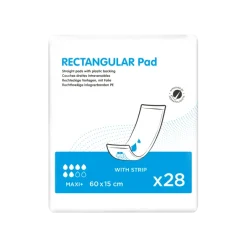 Couche droite Rectangular pad intraversable - 15 x 60 cm - 1 palette de 4704 unités