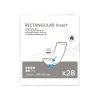 Couche droite Rectangular pad traversable - 15 x 60 cm - 1 palette de 4704 unités