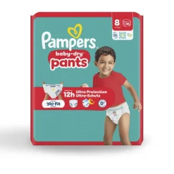 Couche Pampers Baby Dry pants T8 +17kg - 1 carton de 104 unités
