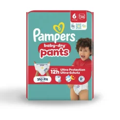 Couche Pampers Baby Dry pants XL T6 13/19kg - 1 carton de 80 unités