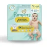 Couche Pampers premium protection T1 2/5kg 1 carton de 88 unités