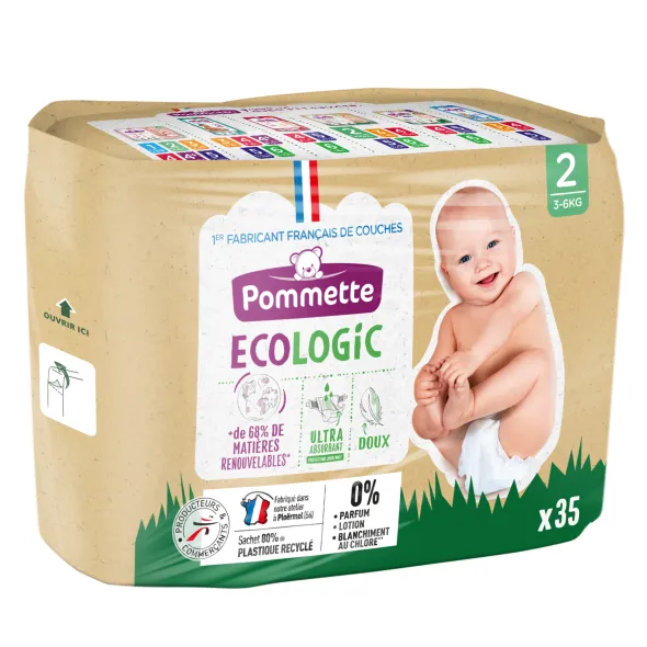 Couche Pommette Ecologic - Taille 1 à 6 au choix