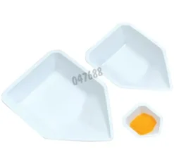 Coupelle de pesée 83 x 132 mm hauteur 26 mm blanche x 500