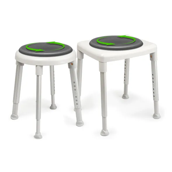 Coussin pivotant - pour tabouret Etac Easy/Smart - en polyéthylène - lavable à 60° - gris