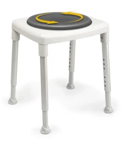 Coussin pivotant - pour tabouret Etac Easy/Smart - en polyéthylène - lavable à 60° - gris