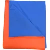 Couverture bactériostatique - soudée - 107 x 190 cm - 90 °C bleu roi/orange fluo - haute visibilité
