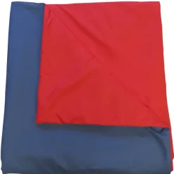 Couverture bactériostatique - soudée - 140 x 180 cm - 95 °C bleu nuit/rouge