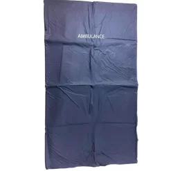 Couverture bactériostatique - soudée - 110 x 190 cm - 90 °C bleu roi/bleu nuit - marquage 'ambulance'
