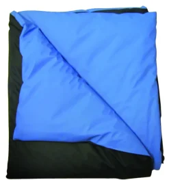 Couverture bactériostatique - soudée - 110 x 190 cm - 90 °C bleu marine/bleu roi
