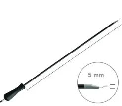 Crochet monopolaire pour coelioscopie - spatule - l. 360 mm réutilisable