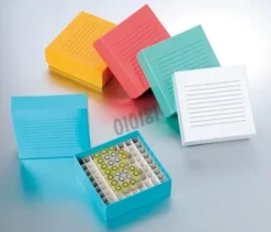 Cryoboîte coloris assortis pour 100 tubes 1 à 2 ml x 5