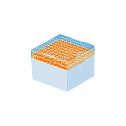 Cryoboîte en PC pour 81 cryotubes de 3-5 ml orange