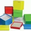 Cryoboîte jaune carton hauteur 50 mm 133 x 133 mm