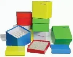Cryoboîte jaune carton hauteur 50 mm 133 x 133 mm