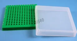 Cryoboîte pour 144 tubes 0,2 ml vert 130 x 130 mm hauteur 32 mm alpha num