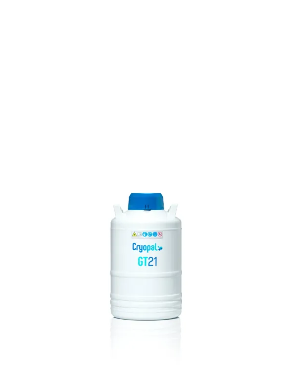 Cryoconservateur liquide GT21 avec 6 canisters 2 étages inox