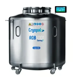 Cryoconservateur liquide RCB 1001 + SB, SERENY-T BOX-Indicateur niveau/T°, remplissage auto, kit de dégazage