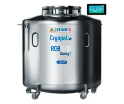 Cryoconservateur liquide RCB 500 + SB, SERENYT BOX-Indicateur niveau/T°, remplissage auto, kit de dégazage