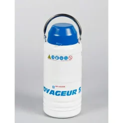 Cryoconservateur pour transport d'échantillons biologiques Voyageur 5 avec 2 canisters inclus