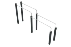 Dips double Street Workout adapté PMR - déchargé sous abri