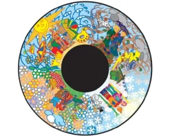 Disque - pour projecteur - thématique 4 saisons - fixation magnétique - dimension disque : 6''