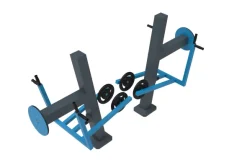 Double presse pectorale fitness extérieur - adapté PMR - déchargé sous abri